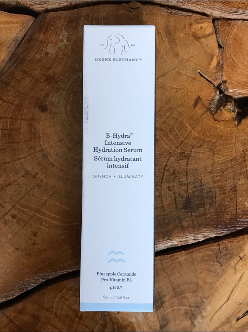 Drunk Elephant B-Hydra Hydration Serum - White & Light Blue
